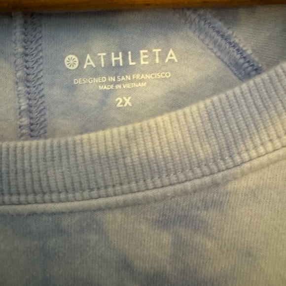Athleta blue tie dye pullover sweatshirt. - Picture 3 of 3